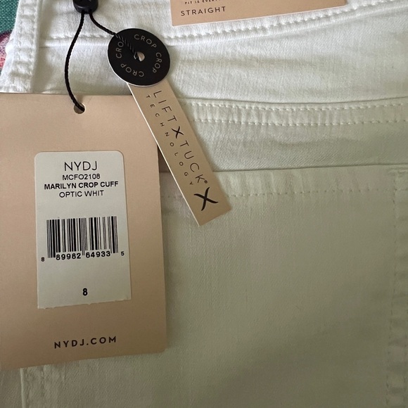 NWT~Not Your Daughters Jeans (NYDJ) Marilyn Crop Cuff Jeans|Crop Slimming Jeans - Picture 11 of 15